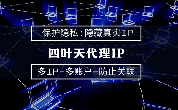 【神木代理IP】代理服务器的类型有哪些？四叶天代理IP怎么样